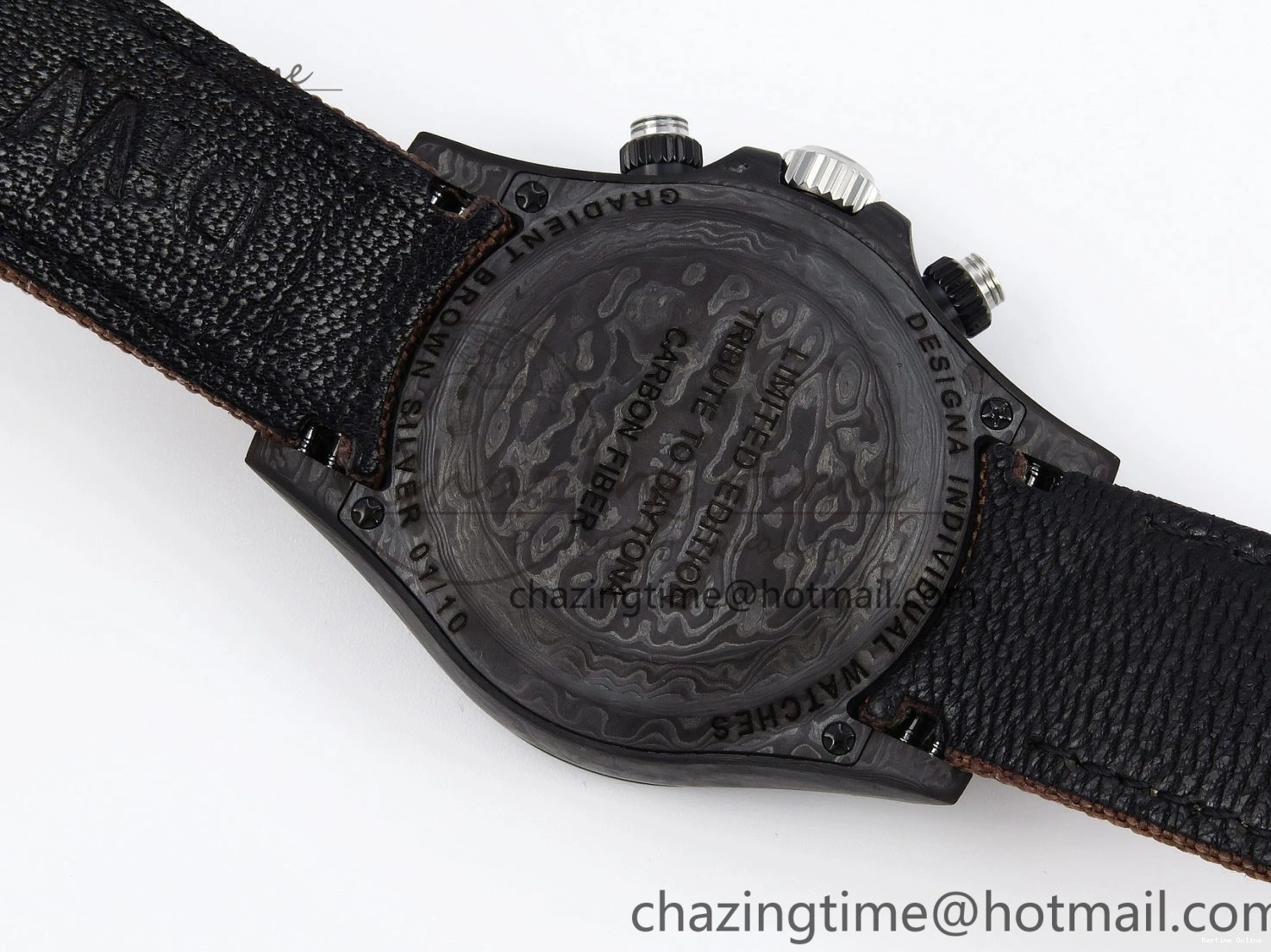 0122 Daytona DIW Carbon SS Case and Bezel DIWF Edition Brown Dial on Brown Nylon Strap A Comfortable 1888